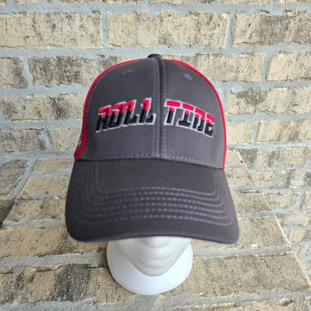 Russell Athletic Roll Tide Alabama Crimson Tide Baseball Cap Hat Men's Gray Red